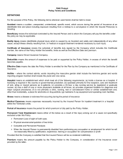 Terms and conditions