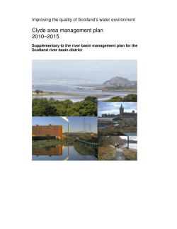 Clyde area management plan