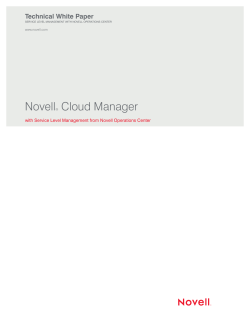 Novell&reg; Cloud Manager