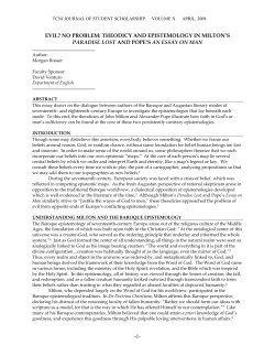 Evil? No Problem - Journal of Student Scholarhip