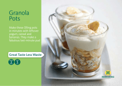 Granola Pots