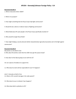 APUSH &ndash; Kennedy/Johnson Foreign Policy