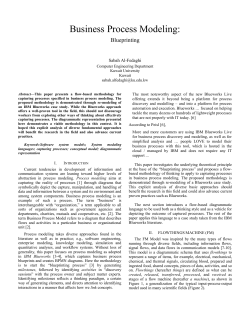 Business Process Modeling: Blueprinting