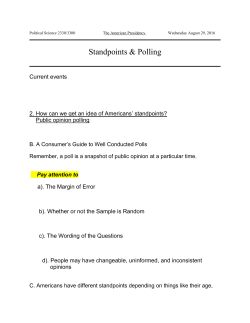 (Monday) The Constitution and Presidential Selection