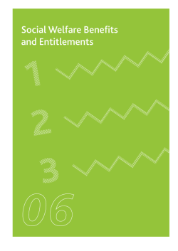 Social Welfare Beneﬁts And Entitlements