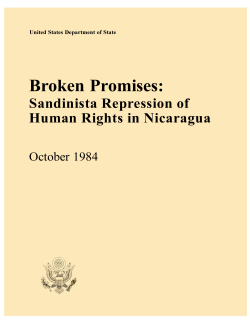 Broken Promises: Sandinista Repression of Human Rights in