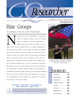 Hate Groups - The Maxwell School of Syracuse University