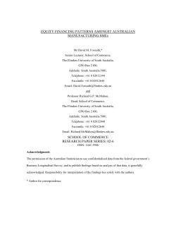 equity financing in manufacturing sme`s