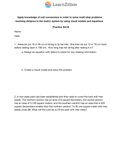 Apply knowledge of unit conversions in order to solve multi