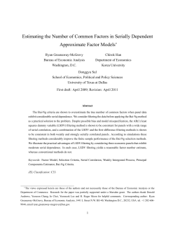 Estimating the Number of Common Factors in Serially Dependent
