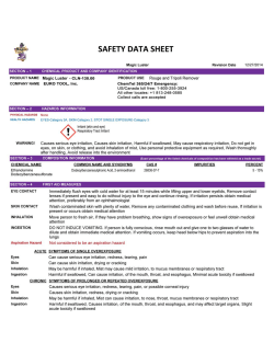 safety data sheet