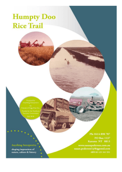 The Humpty Doo Rice Trail
