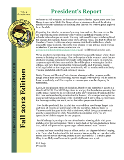 Fall 20 12 Edition - Abbotsford Fish and Game Club