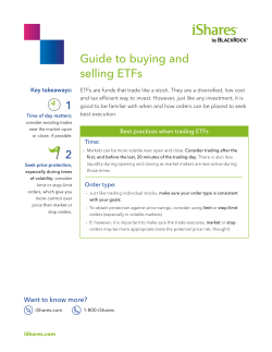 Guide to buying and selling ETFs