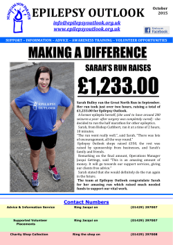October 2015 - Epilepsy Outlook