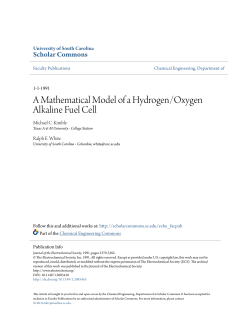 A Mathematical Model of a Hydrogen/Oxygen Alkaline Fuel Cell