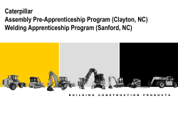 Caterpillar Assembly Pre-Apprenticeship Program