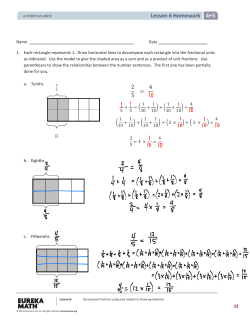 4 5 Lesson 6 Homework 2 5 = 4