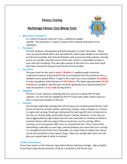 PC Fitness testing info 2015