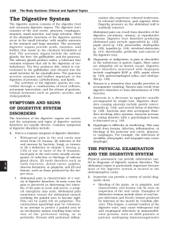 The Digestive System