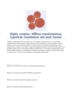 Highly complex: M&ouml;bius transformations, hyperbolic tessellations