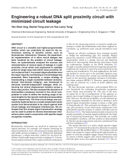 Engineering a robust DNA split proximity circuit with minimized