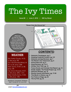 The Ivy Times - ivystreetschool.org