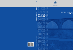 monthly bulletin march 2014 - ECB