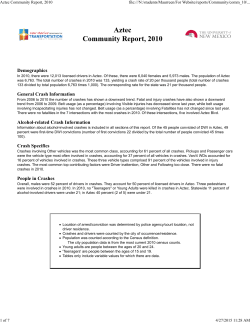 Aztec Community Report, 2010
