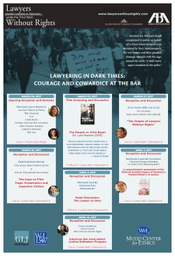 lawyering in dark times: courage and cowardice at the bar