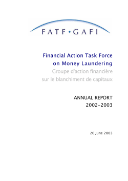 Financial Action Task Force on Money Laundering Groupe