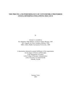 the pricing and performance of convertible preferred stock offerings