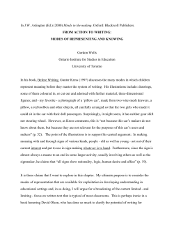 MODES OF REPRESENTING