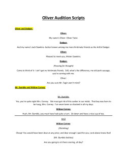 Oliver Audition Scripts