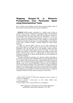 Mapping Oxygen-18 in Meteoric Precipitation over
