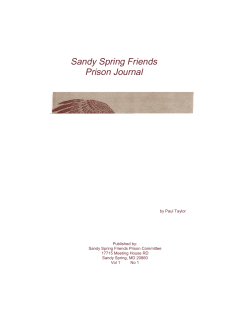 Sandy Spring Friends Prison Journal
