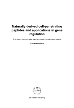 Naturally derived cell-penetrating peptides and applications