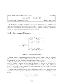 Compound Channels - EECS: www
