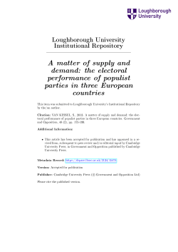 Supply and Demand G and O