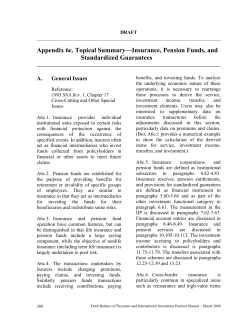 Appendix 6c. Topical Summary&mdash;Insurance, Pension Funds, and