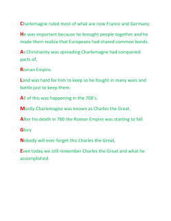 Charlemagne ruled most of what are now