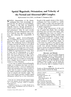 Spatial Magnitude, Orientation, and Velocity of