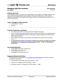 Activity overview - TI Education