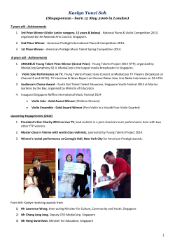 Kaelyn Yunci Soh - Haig Girls School