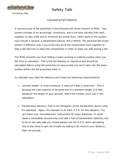 Calculating Fall Distance