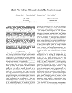 A Patch Prior for Dense 3D Reconstruction in Man