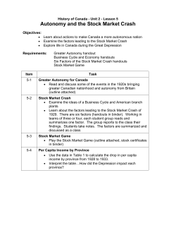 Lesson 5 - Stock Market Crash
