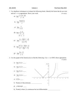 ( ) ( ) x2 &minus;7 ( ) - John Abbott Home Page