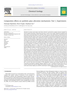 Composition effects on synthetic glass alteration mechanisms: Part 1