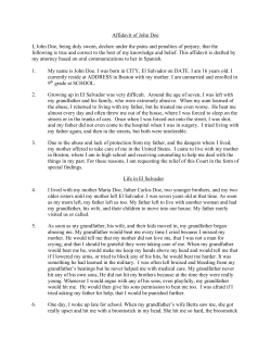 Sample SIJ Affidavits